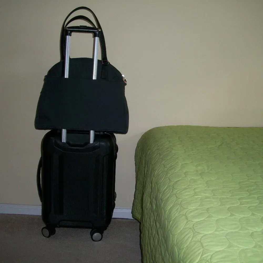 Lo & Sons Grey Nylon Laptop/Weekender